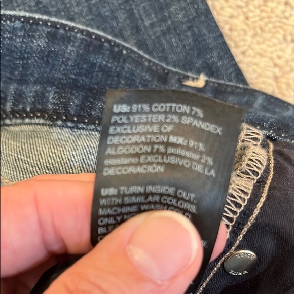 White House Black Market distressed slim ankle jeans - Picture 8 of 8